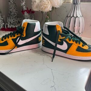 Nike Green and Yellow Athletic Shoes
